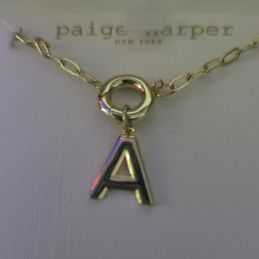 Gold Initial Necklace - Picture 2 of 6